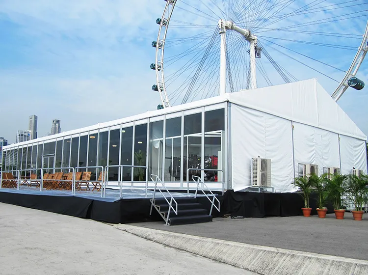 Glass wall tent