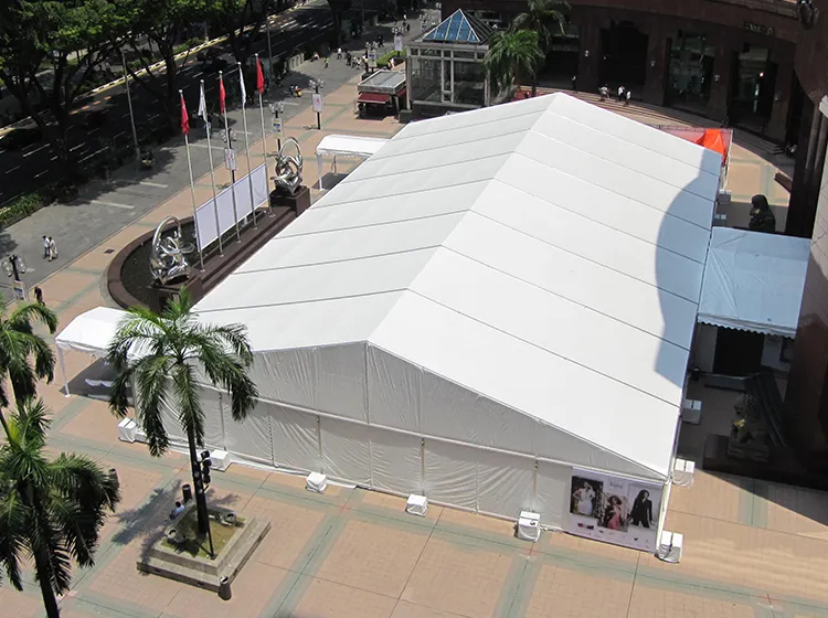 White standard event tent