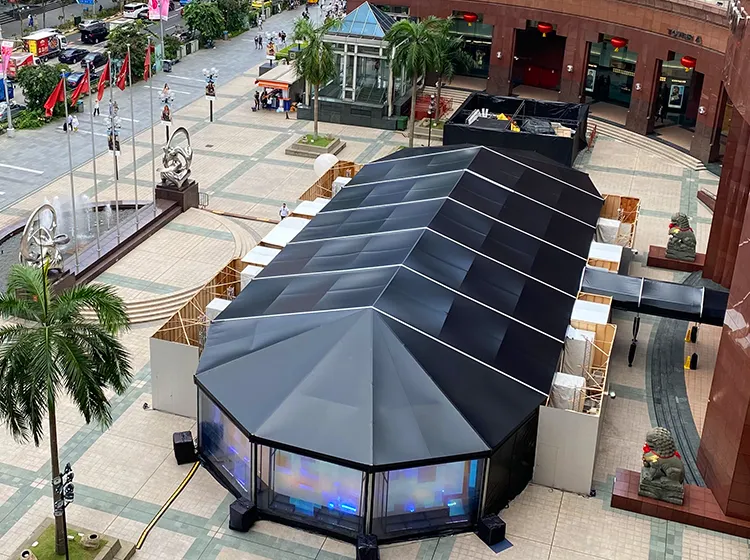 Multi-sided-Black-Tent